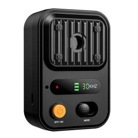 Ultrasonic Anti-Barking Device Rechargeable Auto Dog Bark Control Deterrent Box Training Waterproof (Color: black)