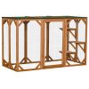 Cat Cage Catio Outdoor Enclosure with Waterproof Roof Multi Level