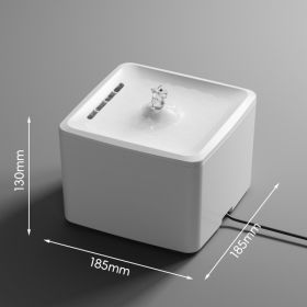 Ultra Silent Circulating Pet Drinking Fountain, 3800ML Large Volume, USB Powered Easy Clean Water Bowl (Option: White)