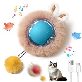 Interactive Toys Ball For Cats, Dog, Motion Activated Automatic Moving Ball With Lights (Option: Blue)