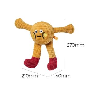 Adorable Squeaky Catnip Toys For Your Cat Or Dog, Perfect For Solo Play, Great For Teeth Grinding And Keeping Teeth Clean. (Option: Yellow)