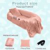 Human Dog Bed Large Washable Faux Fur Orthopedic Pet Bed