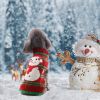 Pet Christmas Turtleneck Sweater Snowman Winter Dog Cat Costume
