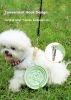 3-in-1 Pet Travel Collapsible Bowl Foldable Slow-Feeder With Strong Suction Cups  Portable Silicone Bowl