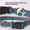 Tactical collar for medium and large dogs Odor-proof & mildew-resistant Beach-ready quick rinse Non-slip padded interior Rust-proof zinc alloy D-ring
