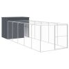 Dog House Anthracite Galvanized Steel Large Durable Dog House