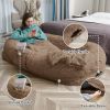 Human Dog Bed Large Washable Faux Fur Orthopedic Pet Bed