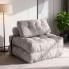 Modern Memory Foam Compressed Sofa Chair,Folding Sofa Bed, Convertible Sleeping Chair With Backrest Support