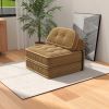 Fully Compressible Folding Sofa Bed Convertible to Sleeping Chair with Foldable Mattress Pillow Top & Backrest