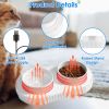 Heated Water Bowl Ceramic Heated Pet Water Bowl Food Warmer USB Powered Thermal Pet Bowl Provide Fresh Non Freezing Drinkable Water