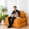 Modern Memory Foam Compressed Sofa Chair,Folding Sofa Bed, Convertible Sleeping Chair With Backrest Support