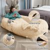 Human Dog Bed Large Washable Faux Fur Orthopedic Pet Bed