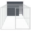 Dog House Anthracite Galvanized Steel Large Durable Dog House