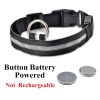 LED Glowing Dog Collar Rechargeable Luminous Collar Adjustable for Small Dogs Cat