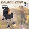 3 in 1 Stroller, 4 Wheels Pet Stroller Stroller for Medium Small Dog Cats Up to 50lbs