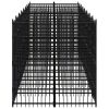 Dog Kennel Black Powder-coated steel Large Durable Dog Kennel
