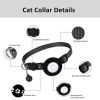 Pet Cat Reflective Collar With Bell For Airtag Tracker
