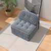 Fully Compressible Folding Sofa Bed Convertible to Sleeping Chair with Foldable Mattress Pillow Top & Backrest