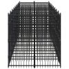 Dog Kennel Black Powder-coated steel Extra Large Durable