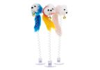 Cartoon Pet Cat Toy Stick Feather Rod Mouse Toy With Mini Bell Cat Catcher