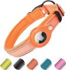 Reflective AirTag Dog Collar; ivienx Apple Air Tag Padded Pet Collar with Air Tag Case Holder Accessories for Small Medium