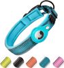 Reflective AirTag Dog Collar; ivienx Apple Air Tag Padded Pet Collar with Air Tag Case Holder Accessories for Small Medium