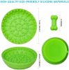 Pet Dog Slow Bowl Feeder Bowls with Suction Cup, Anxiety Reduction, Distractor Toy