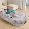 Human Dog Bed Large Washable Faux Fur Orthopedic Pet Bed