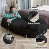 Human Dog Bed Large Washable Faux Fur Orthopedic Pet Bed