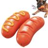 2023 New Sausage Dog Chew Toys TPR Indestructible Dog Toothbrush