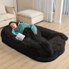 Human Dog Bed Large Washable Faux Fur Orthopedic Pet Bed