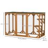 Cat Cage Catio Outdoor Enclosure with Waterproof Roof Multi Level