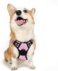 Dog Harness; No-Pull Pet Harness with 2 Leash Clips; Adjustable Soft Padded Dog Vest; Reflective No-Choke Pet Oxford