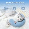 Cat Pillow, Small Pillow for Cat, Cat Blankets for Indoor, Pet Toy, Small Banana Donut Bed for Pets, Little Pillow for Cats No Heating Pad