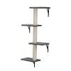 5 Pcs Wall Mounted Cat Climber Set;  Floating Cat Shelves and Perches; Modern Cat Furniture