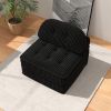 Fully Compressible Folding Sofa Bed Convertible to Sleeping Chair with Foldable Mattress Pillow Top & Backrest