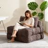 Modern Memory Foam Compressed Sofa Chair,Folding Sofa Bed, Convertible Sleeping Chair With Backrest Support
