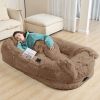 Human Dog Bed Large Washable Faux Fur Orthopedic Pet Bed