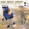 3 in 1 Stroller, 4 Wheels Pet Stroller Stroller for Medium Small Dog Cats Up to 50lbs