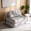 Modern Memory Foam Compressed Sofa Chair,Folding Sofa Bed, Convertible Sleeping Chair With Backrest Support