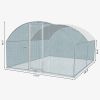 13 X 10 Ft Large Metal Chicken Coop, Walk-in Poultry Cage Chicken Hen Run House With Waterproof Cover