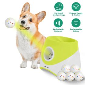 Automatic Dog Ball Launcher Rechargeable Interactive Fetch Toy (Option: Launcher)