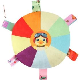 Plush Pet Dog Flying Discs Chew Toys, InteractiveTug Of War Dog Toys With Bells Inside, Washable Bite-Resistant Pet Toys ForDogs (Option: Ducklings)