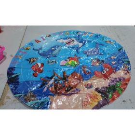 Summer Cooling Pet Water Bed Cushion Ice Pad Dog Sleeping Square Mat Cool Cold (Option: Shark Pirate Ship 100cm-1PCS)