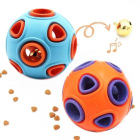 Dog Rubber Ball With Bell Sound, 2-Pack, Interactive Pet Chew Toy (Option: Two Large Balls)