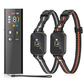 2 in 1 Dog Training & Bark Collar Remote IP68 Rechargeable (Option: 2 Collars)