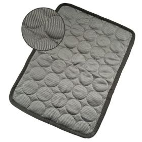 Extra Large Dog Cooling Mat Summer Pet Ice Pad for Dogs Cats (Option: Dark Gray-S50*40cm)