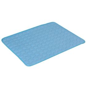 Extra Large Dog Cooling Mat Summer Pet Ice Pad for Dogs Cats (Option: Blue Edging-2XL150*100cm)